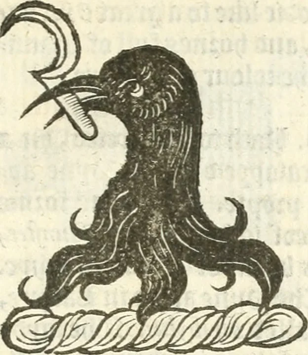 An illustration from Workes of armorie : deuyded into three bookes, entituled, the Concordes of armorie, the Armorie of honor, and of Coates and creastes, 1572, leaf 338