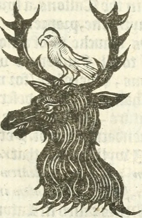 An illustration from Workes of armorie : deuyded into three bookes, entituled, the Concordes of armorie, the Armorie of honor, and of Coates and creastes, 1572, leaf 338