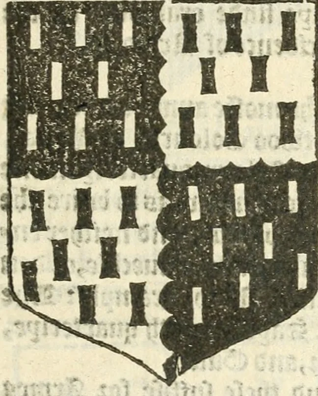 An illustration from Workes of armorie : deuyded into three bookes, entituled, the Concordes of armorie, the Armorie of honor, and of Coates and creastes, 1572, leaf 66
