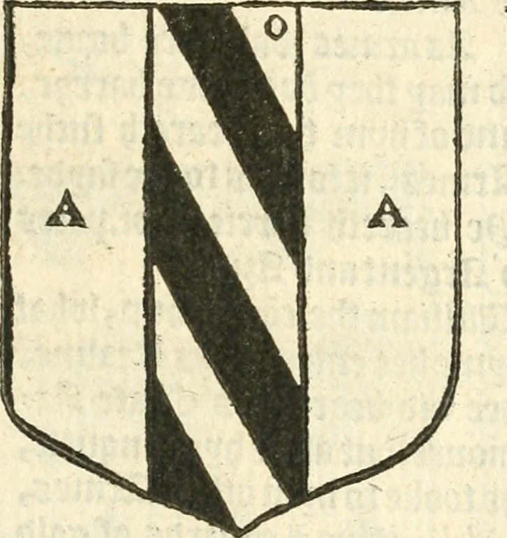 An illustration from Workes of armorie : deuyded into three bookes, entituled, the Concordes of armorie, the Armorie of honor, and of Coates and creastes, 1572, leaf 74