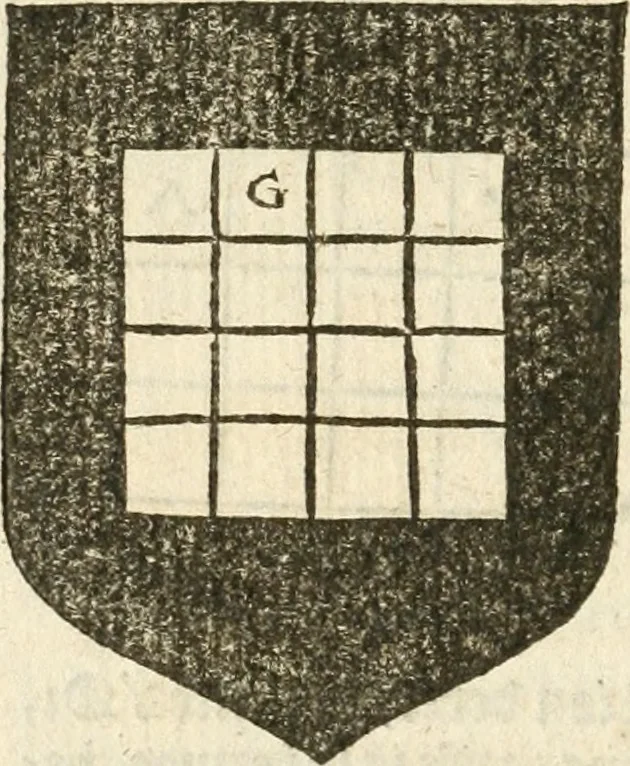 An illustration from Workes of armorie : deuyded into three bookes, entituled, the Concordes of armorie, the Armorie of honor, and of Coates and creastes, 1572, leaf 93