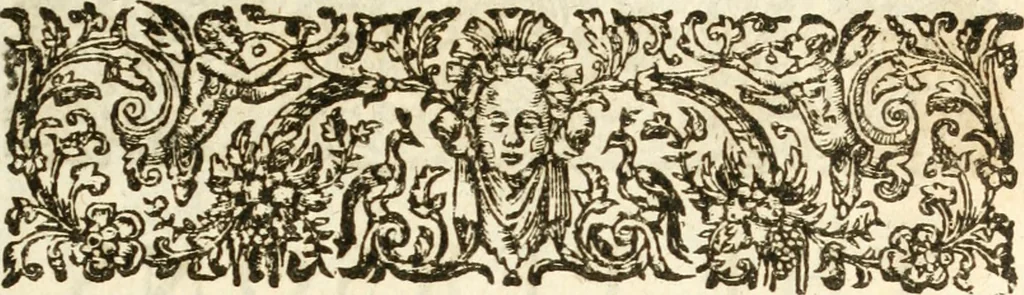 An illustration from The Workes of Benjamin Jonson, 1640, leaf 8