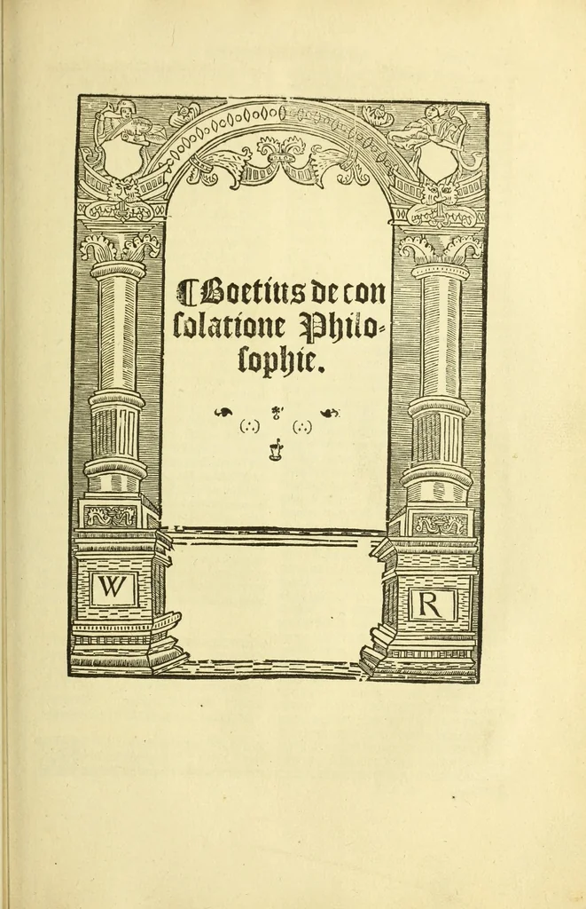 An illustration from The workes of Geffray Chaucer : newlye printed, wyth dyuers workes whych were neuer in print before : as in the table more playnly doth appere, 1542, leaf 485