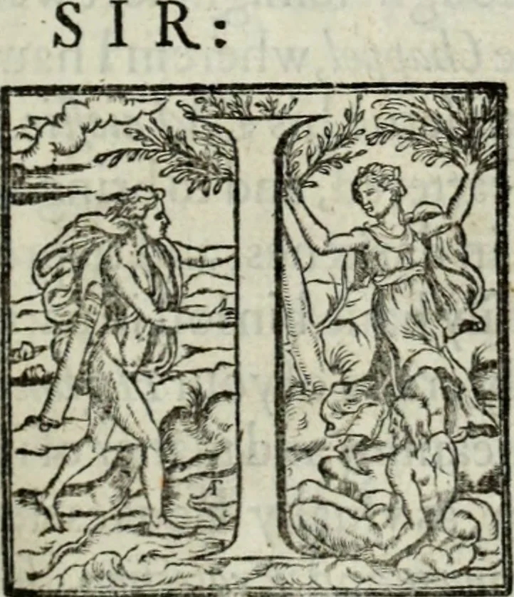 An illustration from The workes of the most high and mightie prince, Iames, by the grace of God, king of Great Britaine, France and Ireland, defender of the faith, &c., 1616, leaf 12