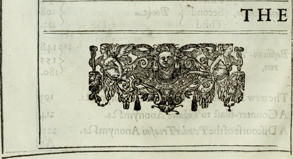 An illustration from The workes of the most high and mightie prince, Iames, by the grace of God, king of Great Britaine, France and Ireland, defender of the faith, &c., 1616, leaf 45