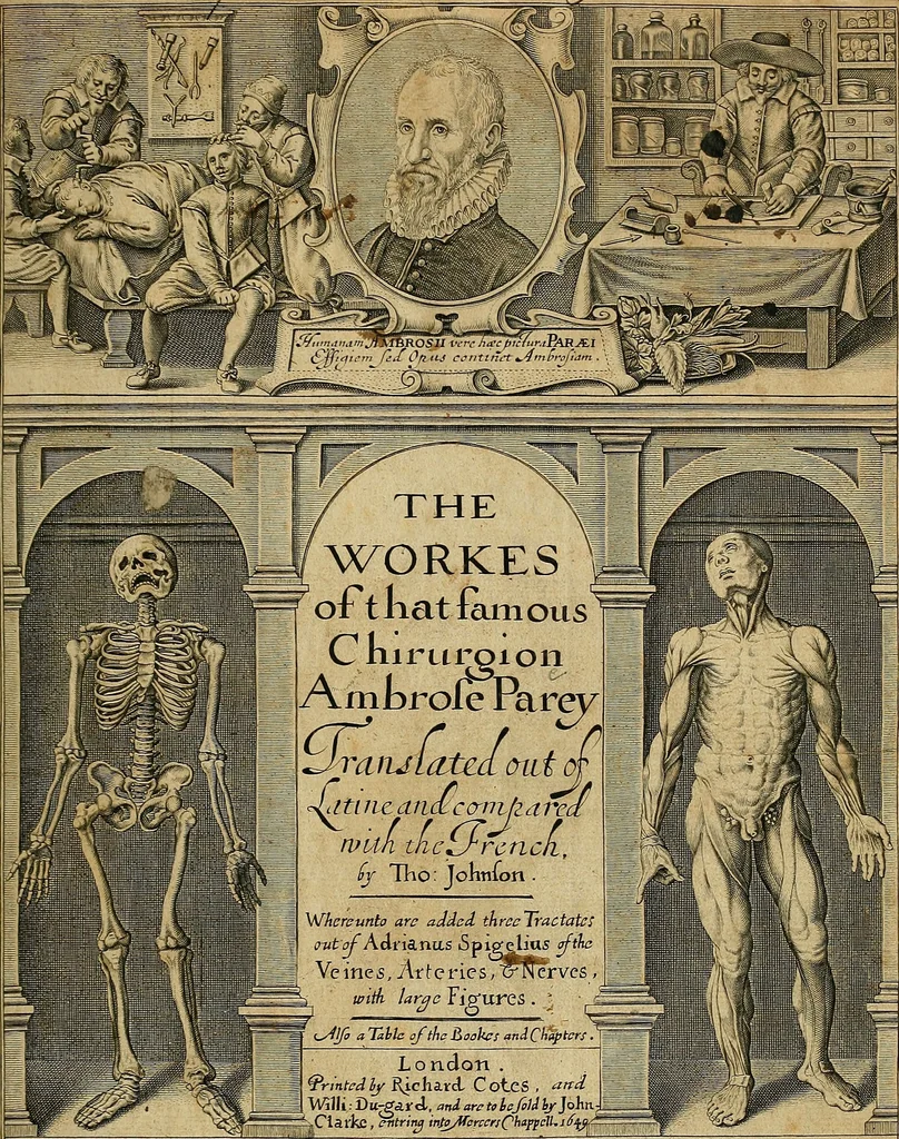 An illustration from The workes of that famous chirurgion Ambrose Parey :, 1649, leaf 4