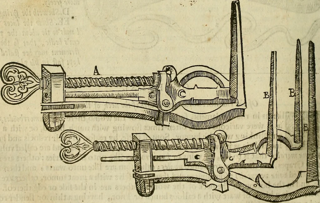 An illustration from The workes of that famous chirurgion Ambrose Parey :, 1649, leaf 679