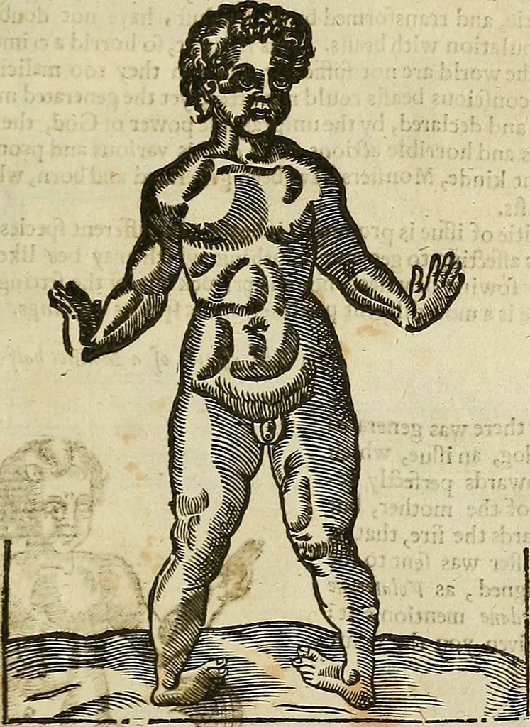 An illustration from The workes of that famous chirurgion Ambrose Parey :, 1649, leaf 696