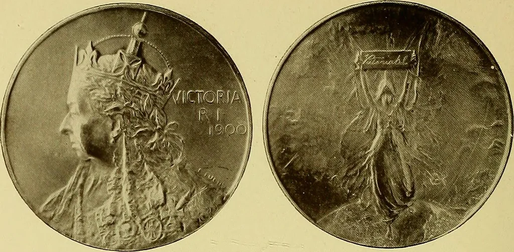 An illustration from The work of Emil Fuchs; illustrating some of his representative paintings, sculpture, medals and studies. Issued on the occasion of an exhibition of his works under the auspices of Messrs. Cartier, February 7th to March 5th,1921. New York city, 1921, leaf 103