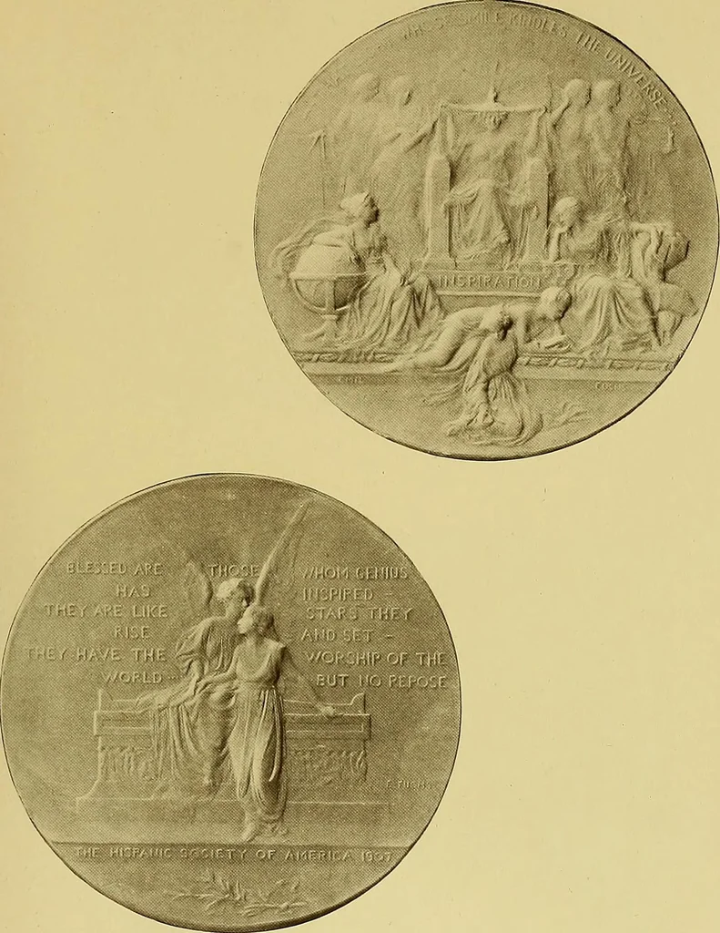 An illustration from The work of Emil Fuchs; illustrating some of his representative paintings, sculpture, medals and studies. Issued on the occasion of an exhibition of his works under the auspices of Messrs. Cartier, February 7th to March 5th,1921. New York city, 1921, leaf 106