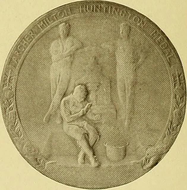 An illustration from The work of Emil Fuchs; illustrating some of his representative paintings, sculpture, medals and studies. Issued on the occasion of an exhibition of his works under the auspices of Messrs. Cartier, February 7th to March 5th,1921. New York city, 1921, leaf 109