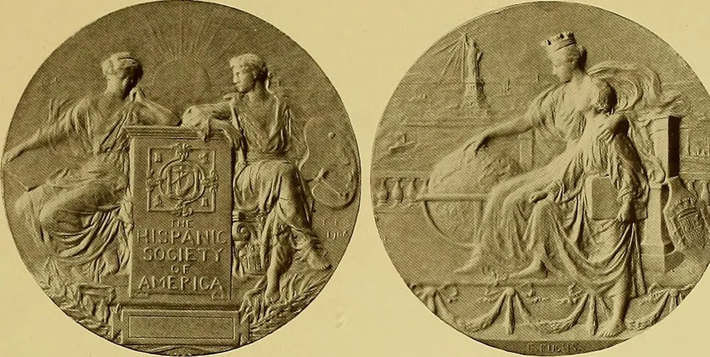 An illustration from The work of Emil Fuchs; illustrating some of his representative paintings, sculpture, medals and studies. Issued on the occasion of an exhibition of his works under the auspices of Messrs. Cartier, February 7th to March 5th,1921. New York city, 1921, leaf 110