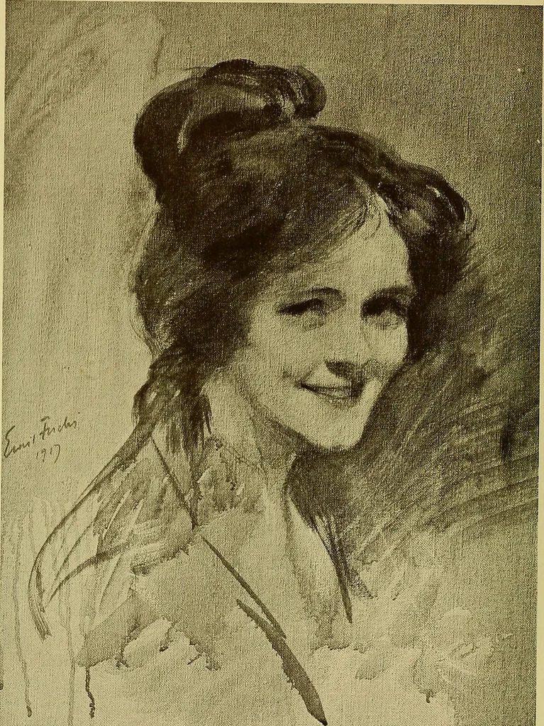 An illustration from The work of Emil Fuchs; illustrating some of his representative paintings, sculpture, medals and studies. Issued on the occasion of an exhibition of his works under the auspices of Messrs. Cartier, February 7th to March 5th,1921. New York city, 1921, leaf 117