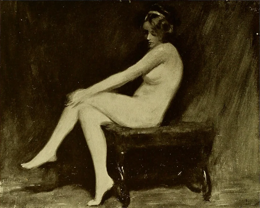 An illustration from The work of Emil Fuchs; illustrating some of his representative paintings, sculpture, medals and studies. Issued on the occasion of an exhibition of his works under the auspices of Messrs. Cartier, February 7th to March 5th,1921. New York city, 1921, leaf 127
