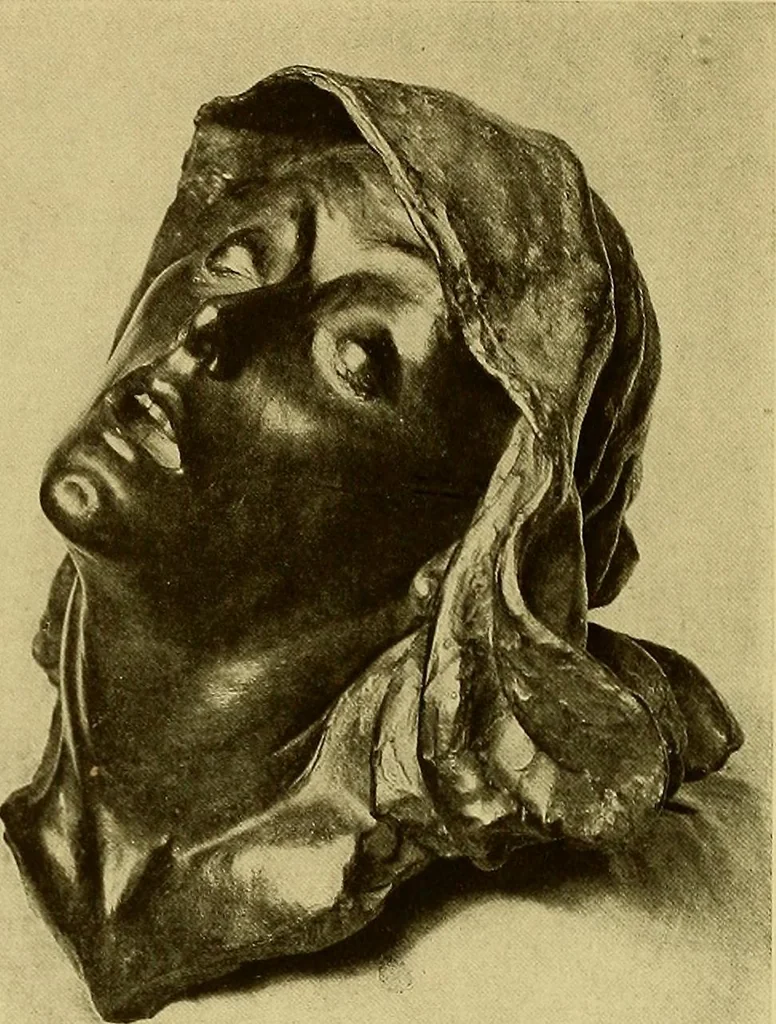 An illustration from The work of Emil Fuchs; illustrating some of his representative paintings, sculpture, medals and studies. Issued on the occasion of an exhibition of his works under the auspices of Messrs. Cartier, February 7th to March 5th,1921. New York city, 1921, leaf 13