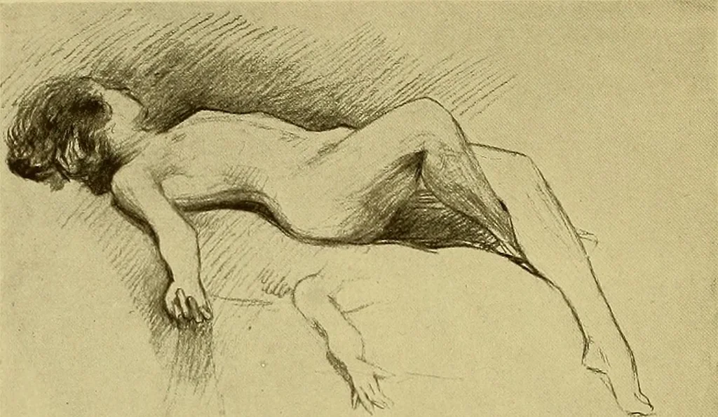 An illustration from The work of Emil Fuchs; illustrating some of his representative paintings, sculpture, medals and studies. Issued on the occasion of an exhibition of his works under the auspices of Messrs. Cartier, February 7th to March 5th,1921. New York city, 1921, leaf 131