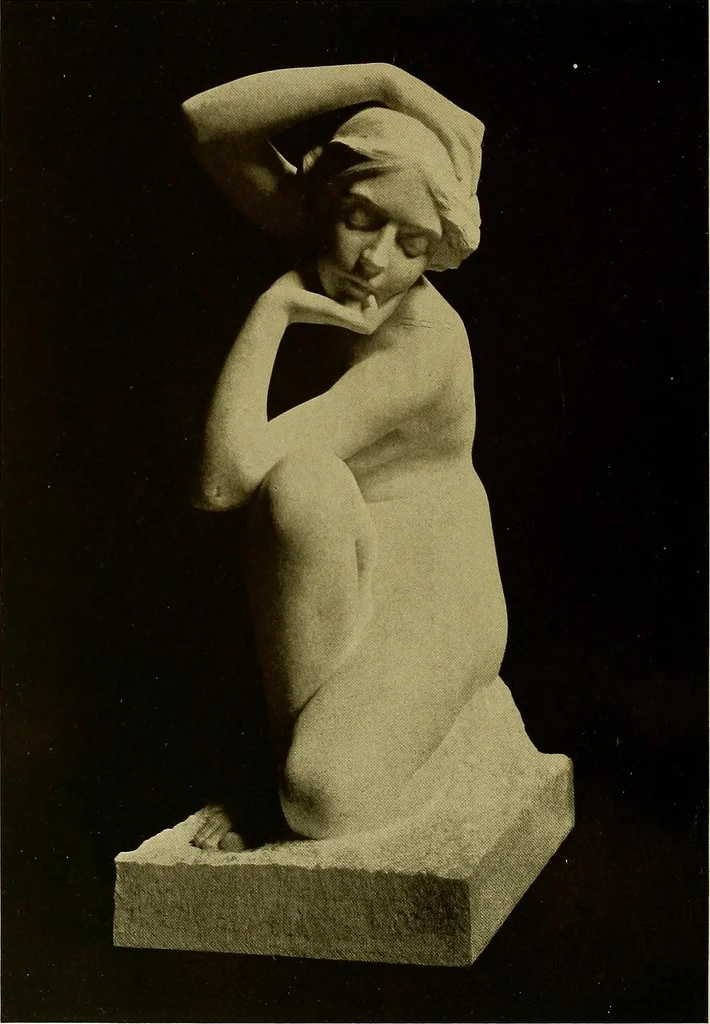 An illustration from The work of Emil Fuchs; illustrating some of his representative paintings, sculpture, medals and studies. Issued on the occasion of an exhibition of his works under the auspices of Messrs. Cartier, February 7th to March 5th,1921. New York city, 1921, leaf 17