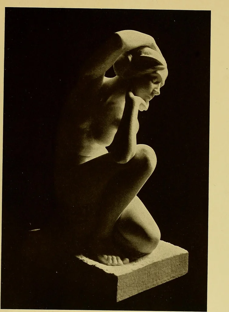 An illustration from The work of Emil Fuchs; illustrating some of his representative paintings, sculpture, medals and studies. Issued on the occasion of an exhibition of his works under the auspices of Messrs. Cartier, February 7th to March 5th,1921. New York city, 1921, leaf 18