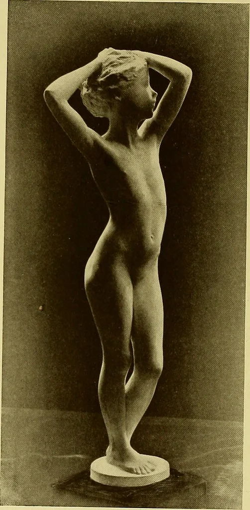 An illustration from The work of Emil Fuchs; illustrating some of his representative paintings, sculpture, medals and studies. Issued on the occasion of an exhibition of his works under the auspices of Messrs. Cartier, February 7th to March 5th,1921. New York city, 1921, leaf 33