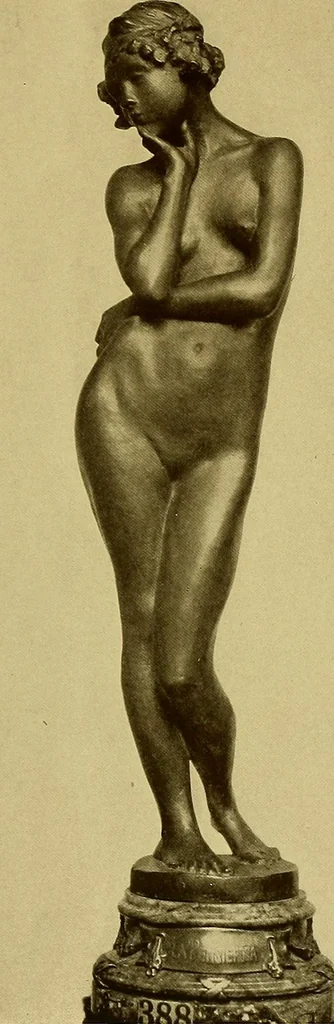 An illustration from The work of Emil Fuchs; illustrating some of his representative paintings, sculpture, medals and studies. Issued on the occasion of an exhibition of his works under the auspices of Messrs. Cartier, February 7th to March 5th,1921. New York city, 1921, leaf 34