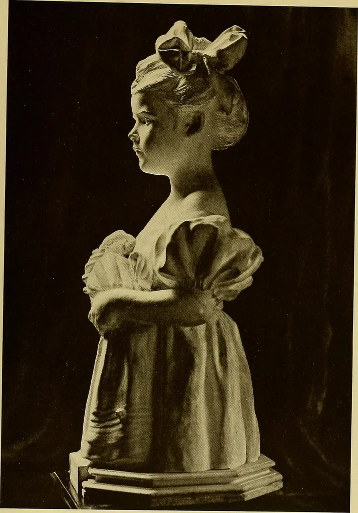An illustration from The work of Emil Fuchs; illustrating some of his representative paintings, sculpture, medals and studies. Issued on the occasion of an exhibition of his works under the auspices of Messrs. Cartier, February 7th to March 5th,1921. New York city, 1921, leaf 38
