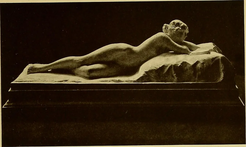 An illustration from The work of Emil Fuchs; illustrating some of his representative paintings, sculpture, medals and studies. Issued on the occasion of an exhibition of his works under the auspices of Messrs. Cartier, February 7th to March 5th,1921. New York city, 1921, leaf 40