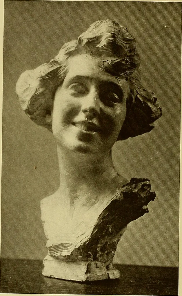 An illustration from The work of Emil Fuchs; illustrating some of his representative paintings, sculpture, medals and studies. Issued on the occasion of an exhibition of his works under the auspices of Messrs. Cartier, February 7th to March 5th,1921. New York city, 1921, leaf 43