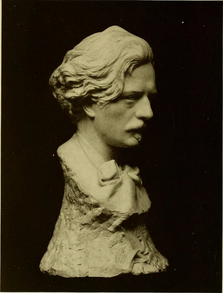 An illustration from The work of Emil Fuchs; illustrating some of his representative paintings, sculpture, medals and studies. Issued on the occasion of an exhibition of his works under the auspices of Messrs. Cartier, February 7th to March 5th,1921. New York city, 1921, leaf 49