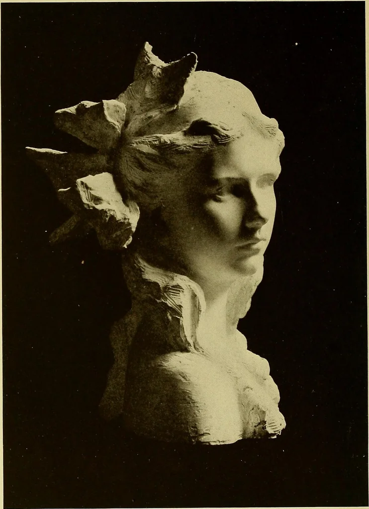 An illustration from The work of Emil Fuchs; illustrating some of his representative paintings, sculpture, medals and studies. Issued on the occasion of an exhibition of his works under the auspices of Messrs. Cartier, February 7th to March 5th,1921. New York city, 1921, leaf 53