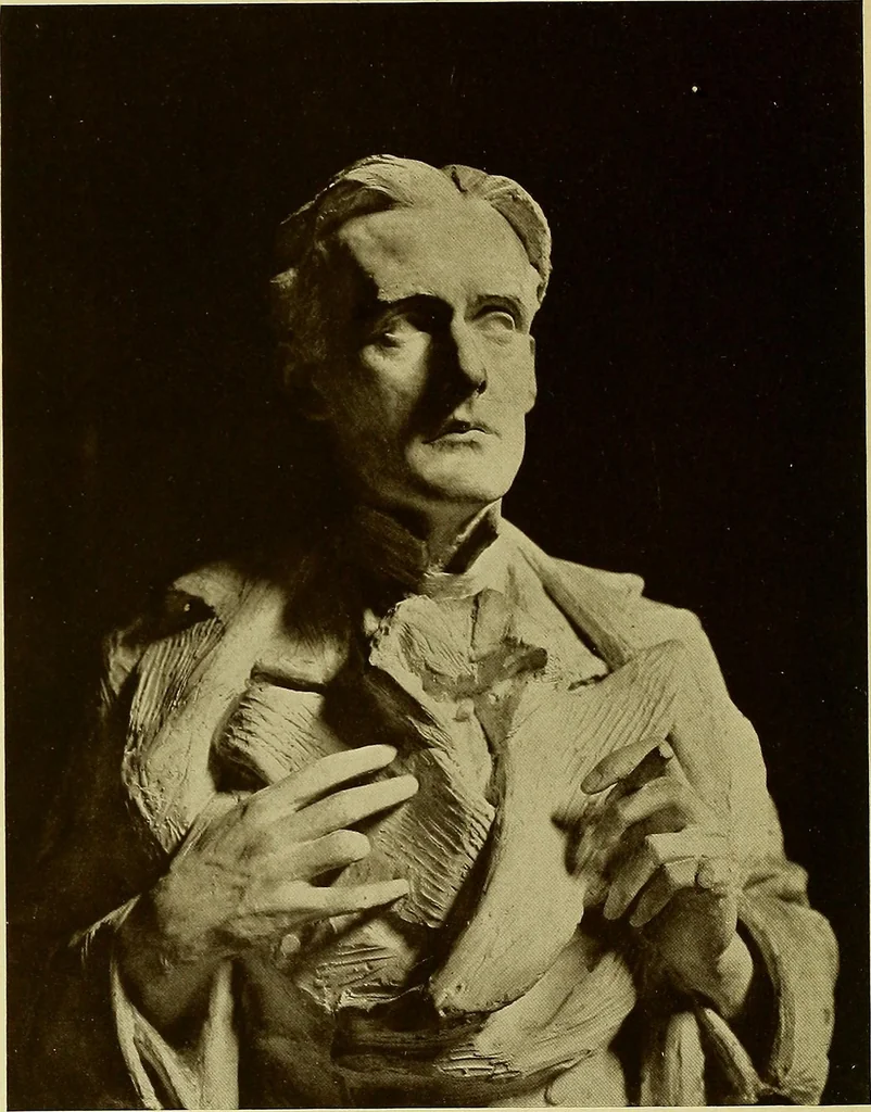 An illustration from The work of Emil Fuchs; illustrating some of his representative paintings, sculpture, medals and studies. Issued on the occasion of an exhibition of his works under the auspices of Messrs. Cartier, February 7th to March 5th,1921. New York city, 1921, leaf 55