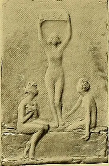 An illustration from The work of Emil Fuchs; illustrating some of his representative paintings, sculpture, medals and studies. Issued on the occasion of an exhibition of his works under the auspices of Messrs. Cartier, February 7th to March 5th,1921. New York city, 1921, leaf 58
