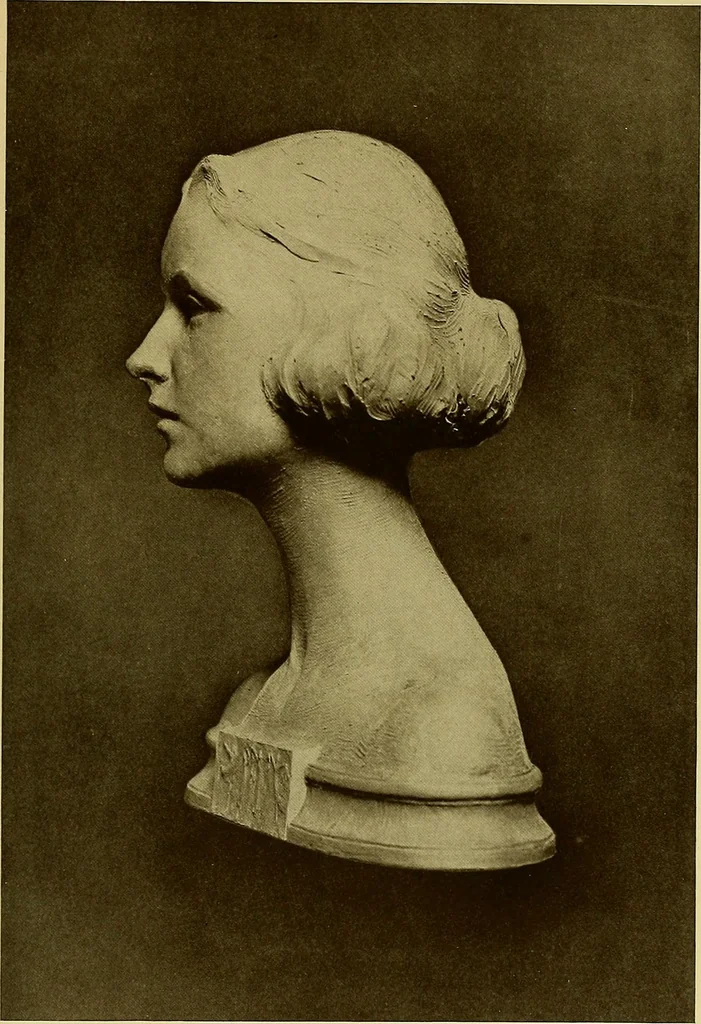 An illustration from The work of Emil Fuchs; illustrating some of his representative paintings, sculpture, medals and studies. Issued on the occasion of an exhibition of his works under the auspices of Messrs. Cartier, February 7th to March 5th,1921. New York city, 1921, leaf 64