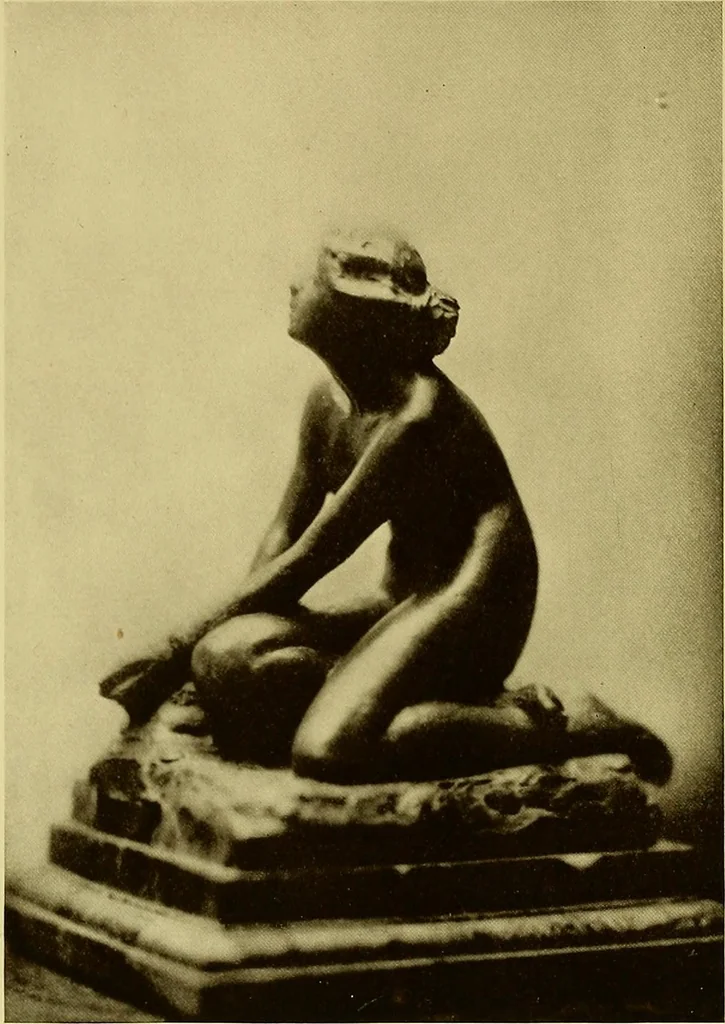 An illustration from The work of Emil Fuchs; illustrating some of his representative paintings, sculpture, medals and studies. Issued on the occasion of an exhibition of his works under the auspices of Messrs. Cartier, February 7th to March 5th,1921. New York city, 1921, leaf 65