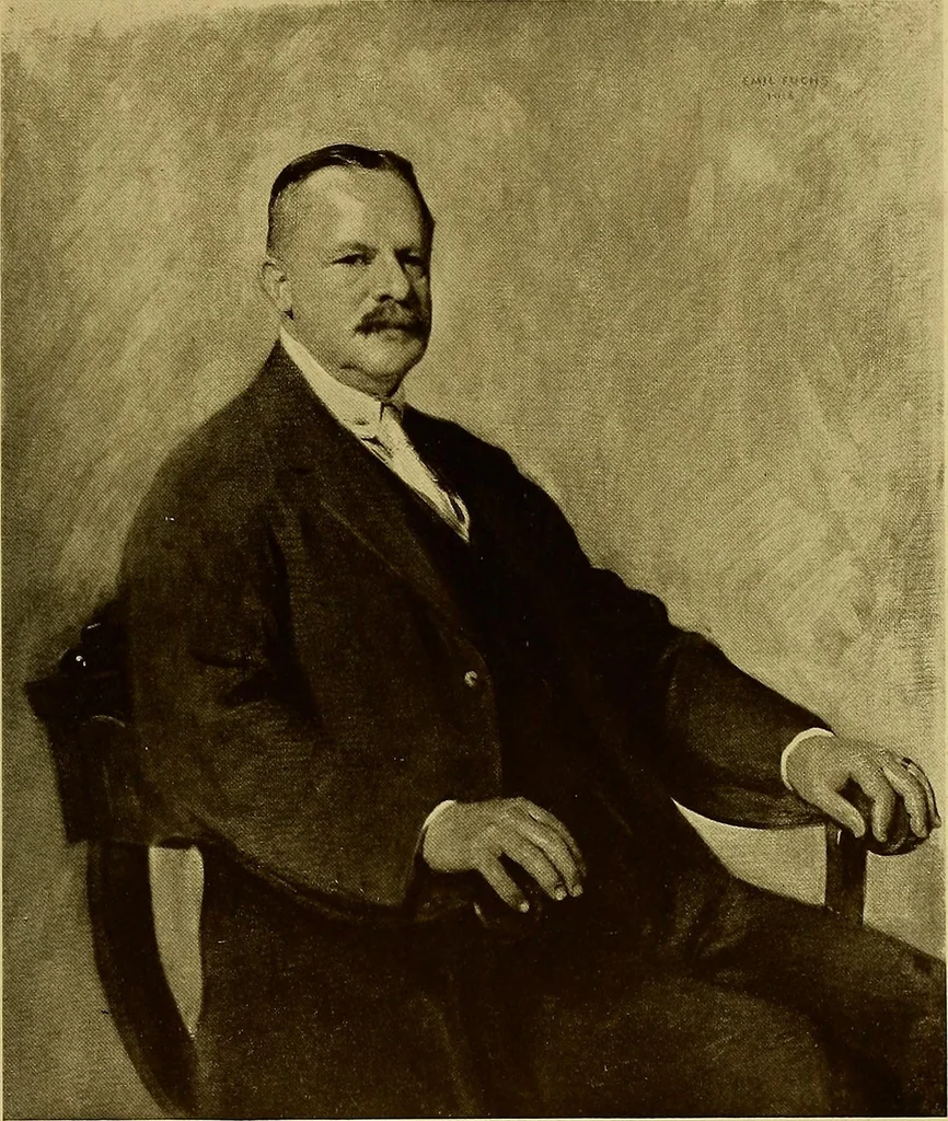 An illustration from The work of Emil Fuchs; illustrating some of his representative paintings, sculpture, medals and studies. Issued on the occasion of an exhibition of his works under the auspices of Messrs. Cartier, February 7th to March 5th,1921. New York city, 1921, leaf 70