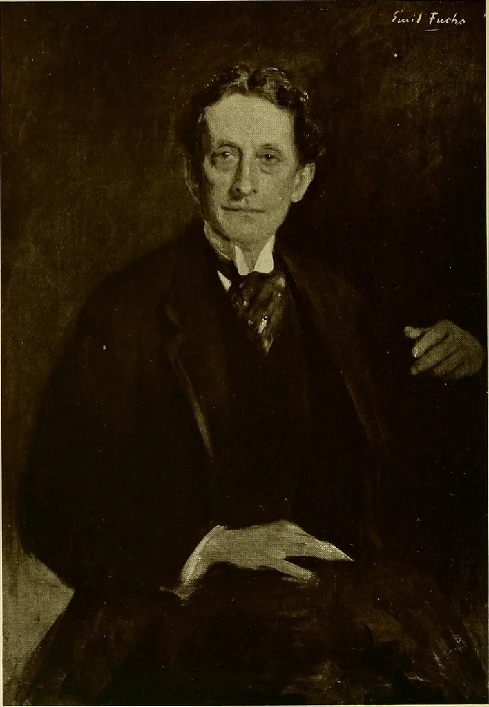 An illustration from The work of Emil Fuchs; illustrating some of his representative paintings, sculpture, medals and studies. Issued on the occasion of an exhibition of his works under the auspices of Messrs. Cartier, February 7th to March 5th,1921. New York city, 1921, leaf 71