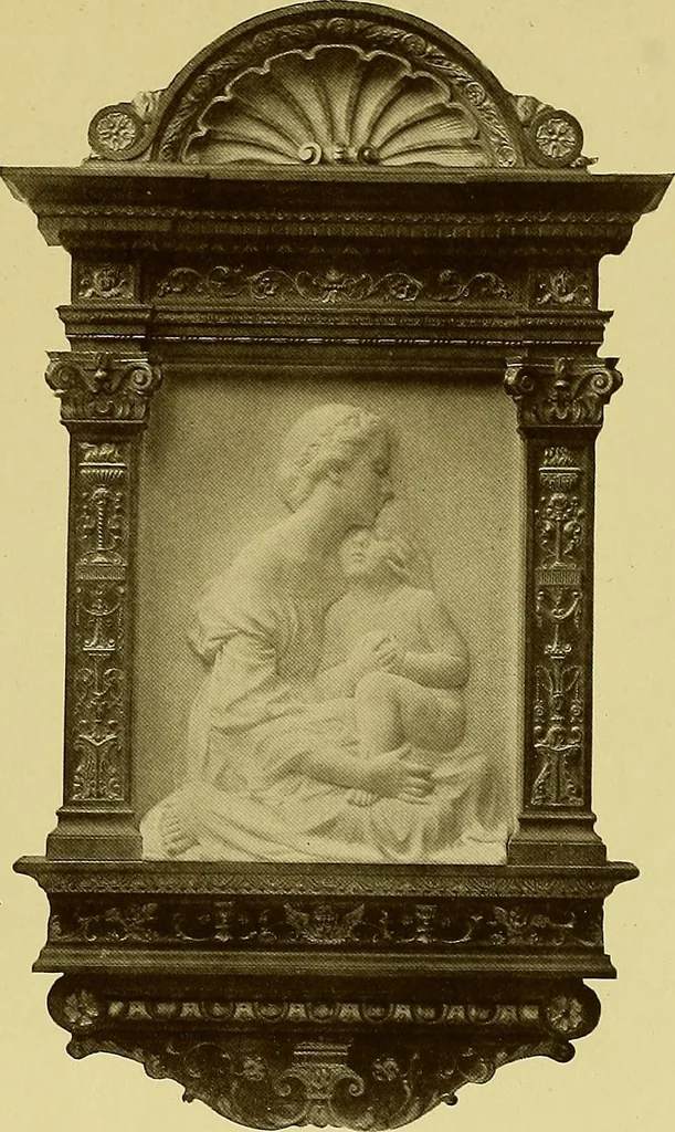 An illustration from The work of Emil Fuchs; illustrating some of his representative paintings, sculpture, medals and studies. Issued on the occasion of an exhibition of his works under the auspices of Messrs. Cartier, February 7th to March 5th,1921. New York city, 1921, leaf 8