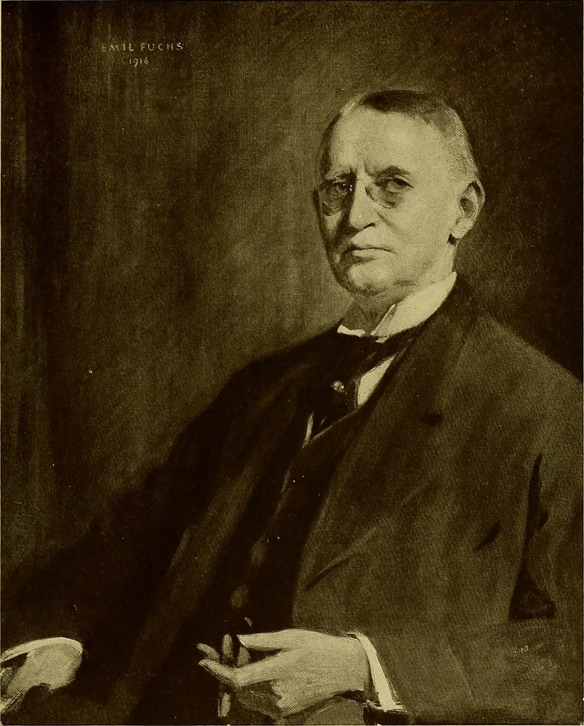 An illustration from The work of Emil Fuchs; illustrating some of his representative paintings, sculpture, medals and studies. Issued on the occasion of an exhibition of his works under the auspices of Messrs. Cartier, February 7th to March 5th,1921. New York city, 1921, leaf 80
