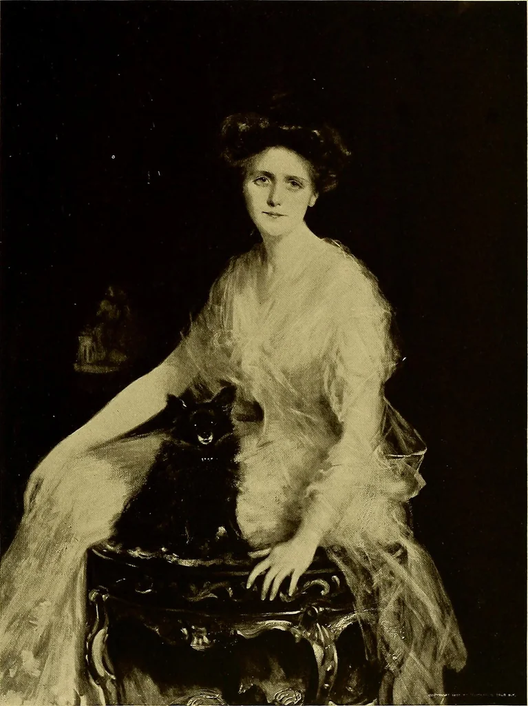 An illustration from The work of Emil Fuchs; illustrating some of his representative paintings, sculpture, medals and studies. Issued on the occasion of an exhibition of his works under the auspices of Messrs. Cartier, February 7th to March 5th,1921. New York city, 1921, leaf 98