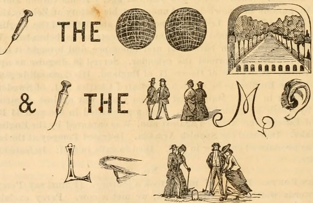 An illustration from Work and play annual of home amusements and social sports : containing directions for various in-door and out-door games, parlor tricks, acting charades, &c. ..., 1872, leaf 19
