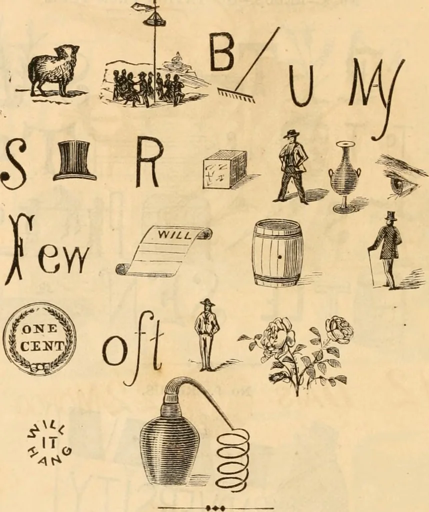 An illustration from Work and play annual of home amusements and social sports : containing directions for various in-door and out-door games, parlor tricks, acting charades, &c. ..., 1872, leaf 21