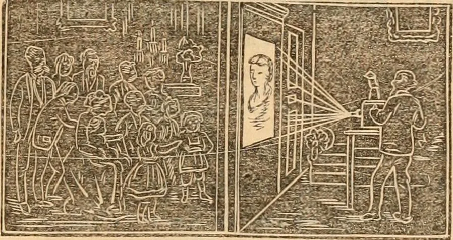 An illustration from Work and play annual of home amusements and social sports : containing directions for various in-door and out-door games, parlor tricks, acting charades, &c. ..., 1872, leaf 56