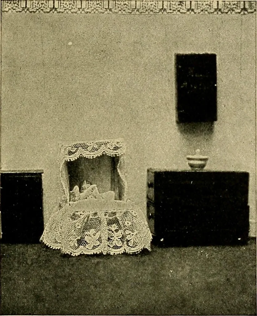 An illustration from Work and play for little girls, 1912, leaf 44