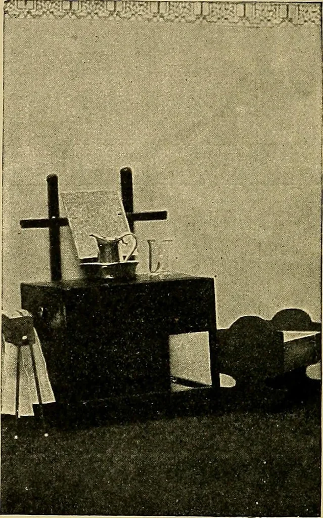 An illustration from Work and play for little girls, 1912, leaf 57