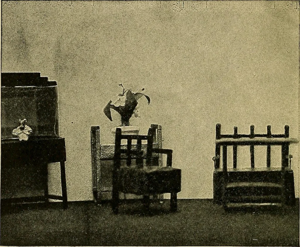 An illustration from Work and play for little girls, 1912, leaf 7