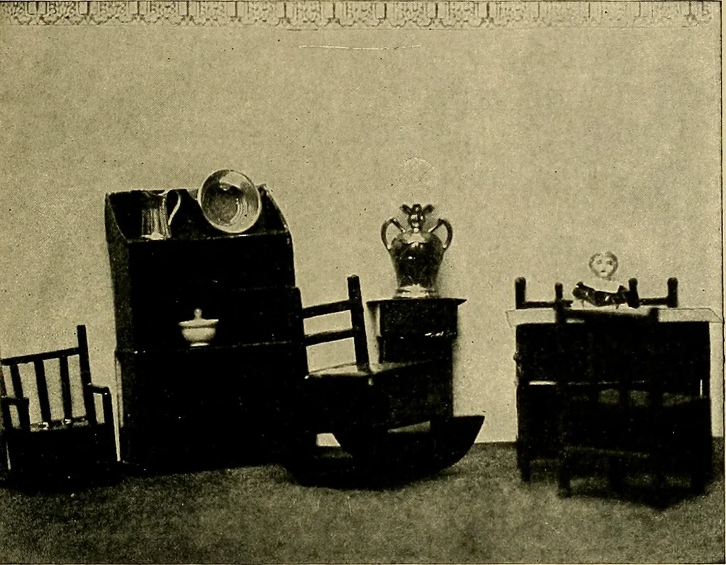 An illustration from Work and play for little girls, 1912, leaf 80