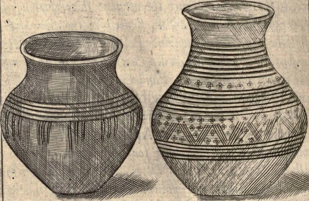 An illustration from The works of the learned Sr Thomas Brown, Kt., Doctor of Physick, late of Norwich. Containing I. Enquiries into vulgar and common errors. II. Religio medici: With annotations and observations upon it. III. Hydriotaphia; or, Vrn-Burial: Together with The garden of Cyrus. IV. Certain miscellany tracts. With alphabetical tables, 1686, leaf 475
