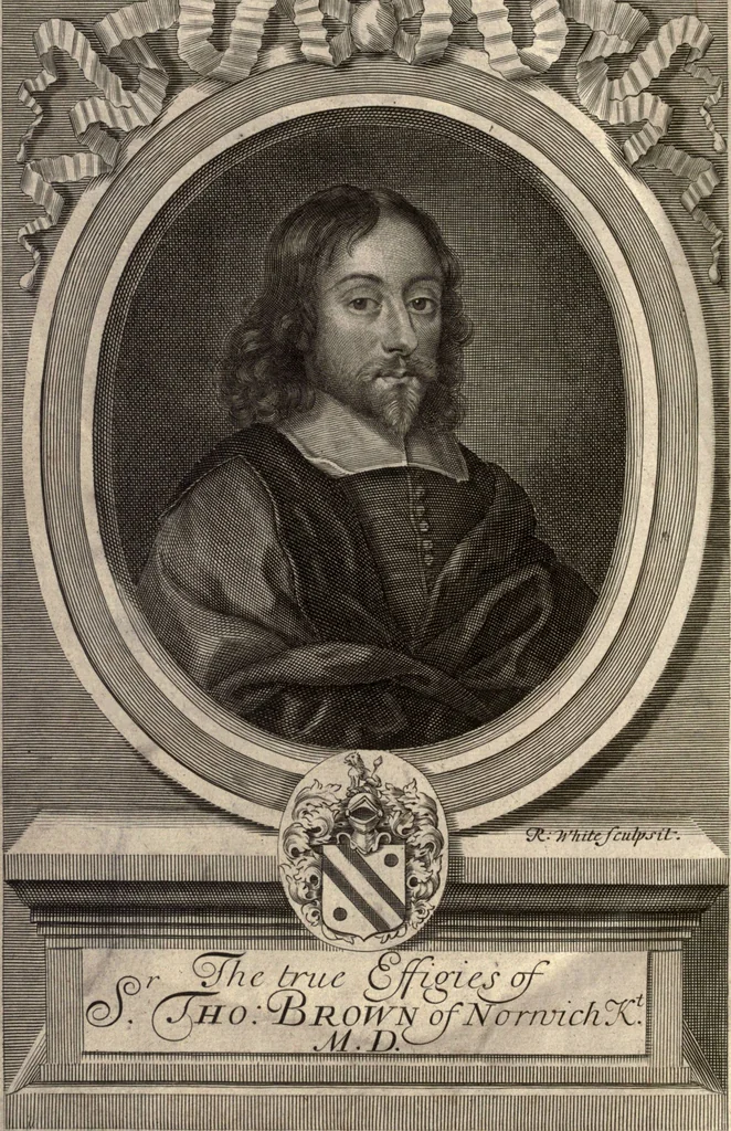 An illustration from The works of the learned Sr Thomas Brown, Kt., Doctor of Physick, late of Norwich. Containing I. Enquiries into vulgar and common errors. II. Religio medici: With annotations and observations upon it. III. Hydriotaphia; or, Vrn-Burial: Together with The garden of Cyrus. IV. Certain miscellany tracts. With alphabetical tables, 1686, leaf 7