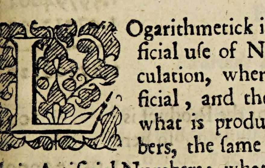An illustration from The works of Edmund Gunter: : containing the description and use of the sector, cross-staff, bow, quadrant, and other instruments. With a canon of artificial sines and tangents to a radius of 10.00000 parts, and the logarithms from an unite to 10000: The uses whereof are illustrated in the practice of arithmetick, geometry, astronomy, navigation, dialling, and fortification. And some questions in navigation added by Mr. Henry Bond, teacher of mathematicks in Ratcliff, near London. To which is added, the description and use of another sector and quadrant, both of them invented by Mr. Sam. Foster, late professor of astronomy in Gresham Colledge, London, furnished with more lines, and differing from those of Mr. Gunters both in form and manner of working, 1673, leaf 520