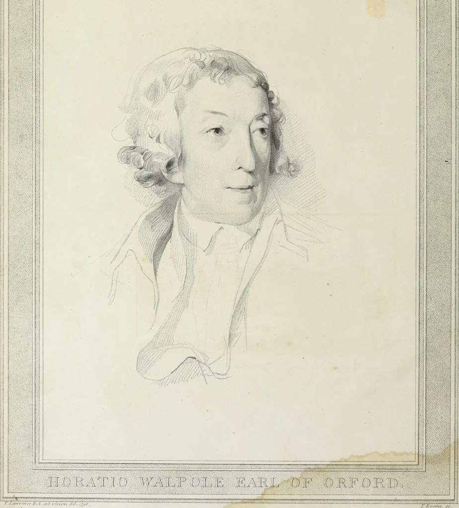An illustration from The works of Horatio Walpole, earl of Orford, 1798, leaf 9