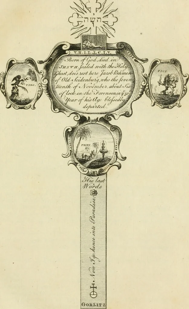 An illustration from The works of Jacob Behmen, the Teutonic theosopher : to which is prefixed, the life of the author, 1764, leaf 32